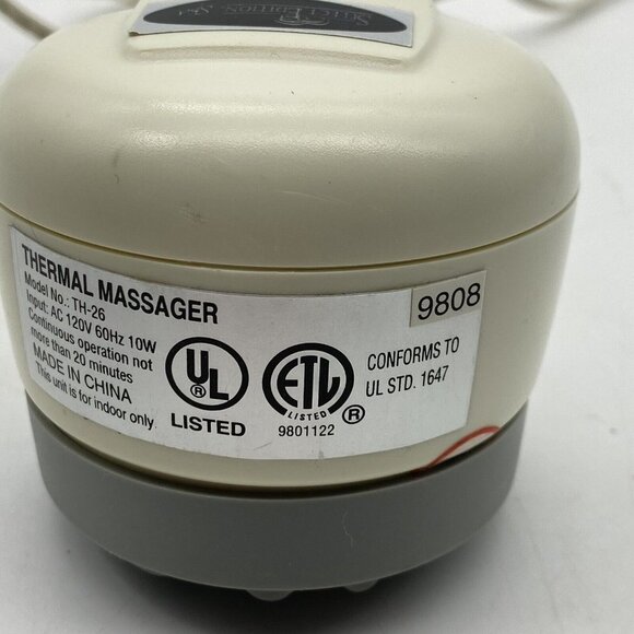 Select Edition Spa Neck Back Thermal Massager Electric Model TH-26 Tested - Picture 9 of 9